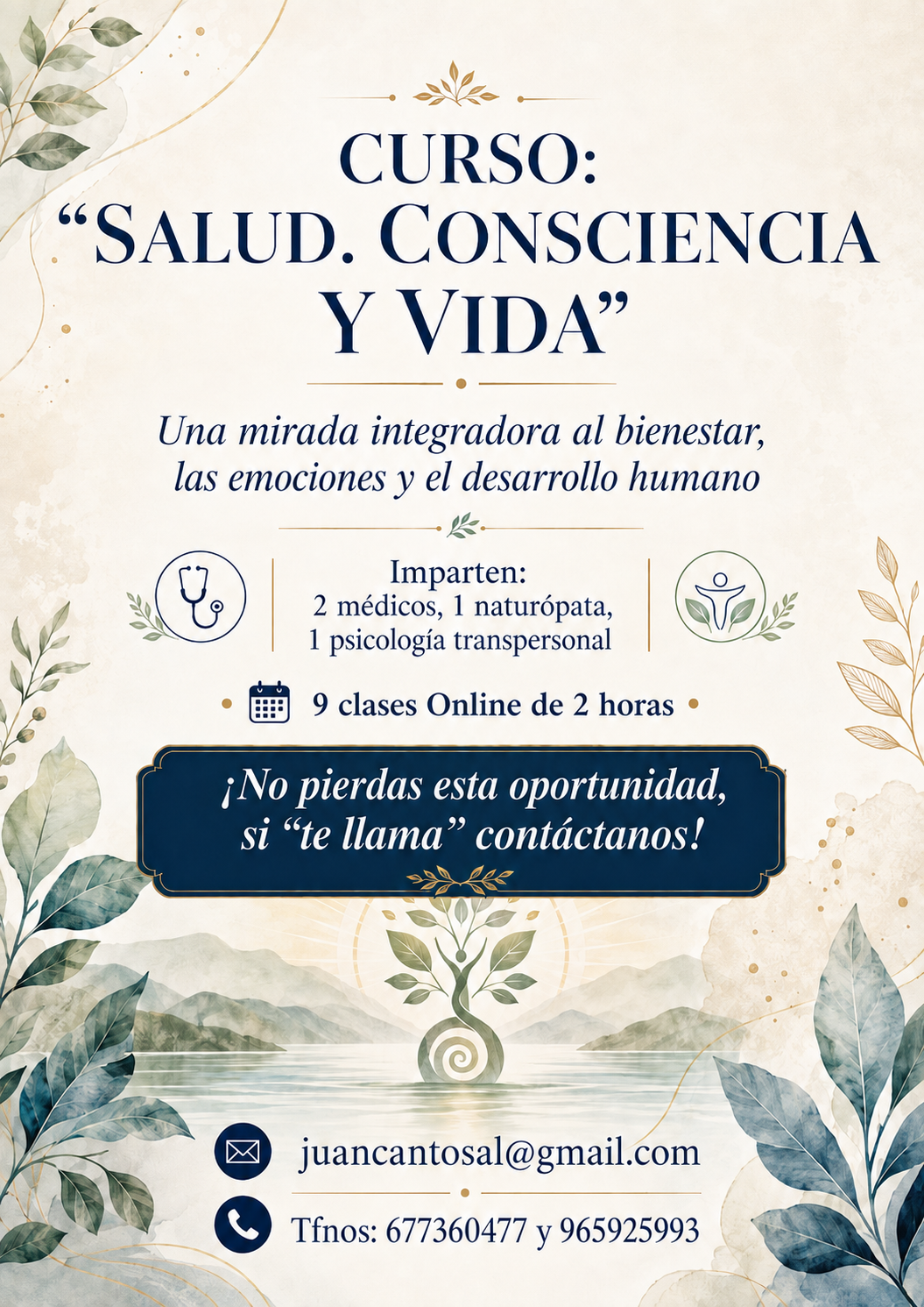 Curso Salud, Consciencia y Vida